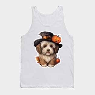 Fall puppy Dog Halloween Tank Top